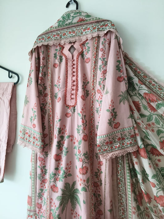 ML09 Stitched Suit for Women | Fancy Neck Design with Dupatta | Summer Collection