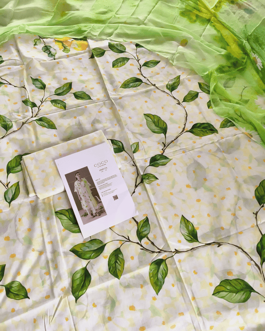CC Prints Vol 1 2026 – Pastel Leaf Serenity 3 Piece Lawn Suit