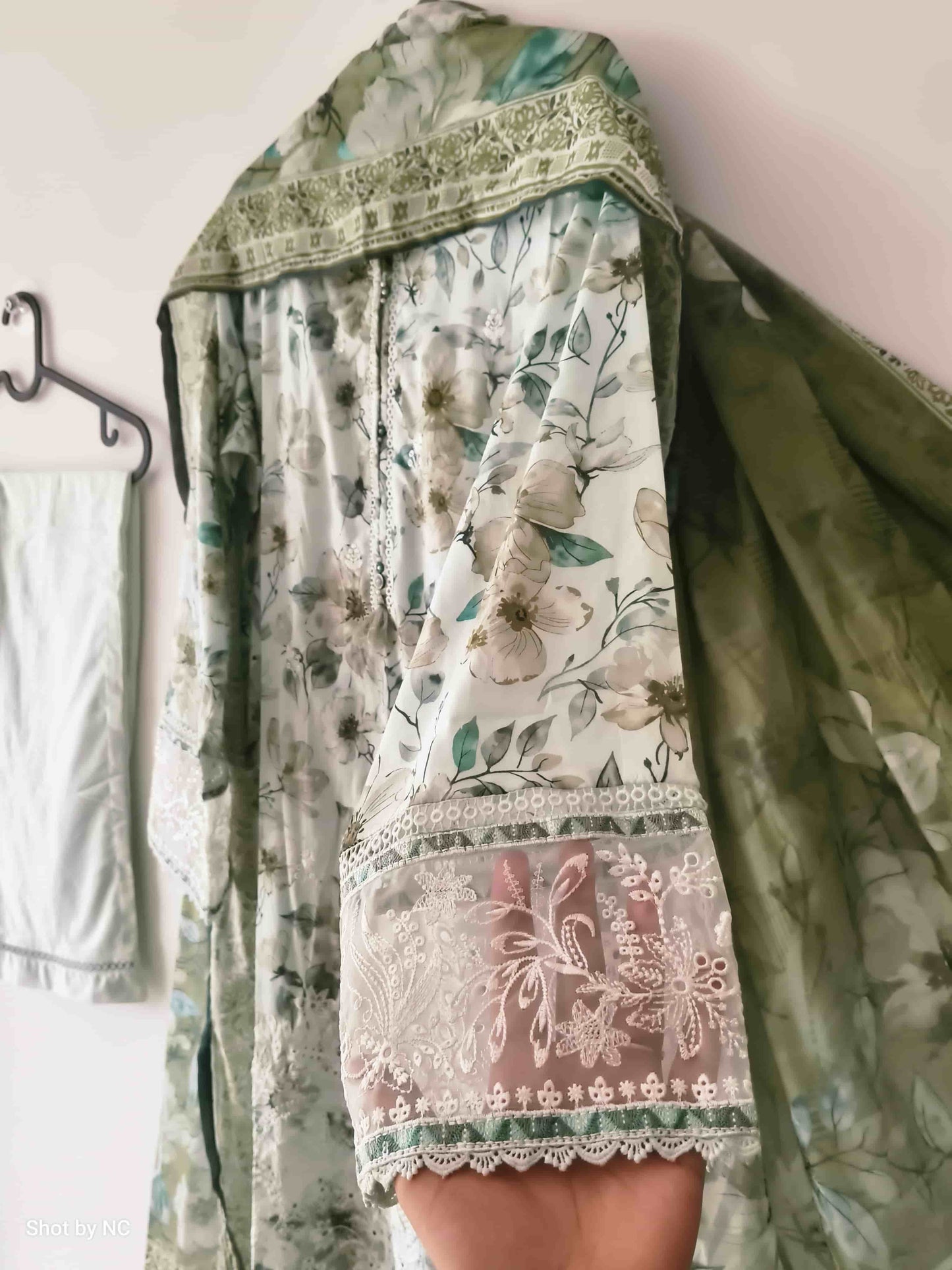 SBA01 Festive Eid Collection – Heavy Embroidered Lawn Suit with Printed Dupatta