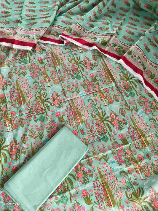 KPL15 Unstitched 3 Piece Suit | Women Summer Dress Material