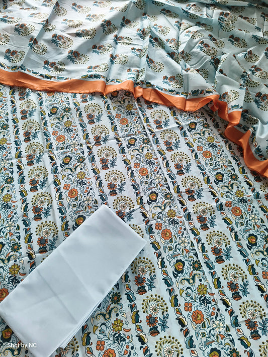 KPL35 Unstitched 3 Piece Suit | Women Summer Dress Material