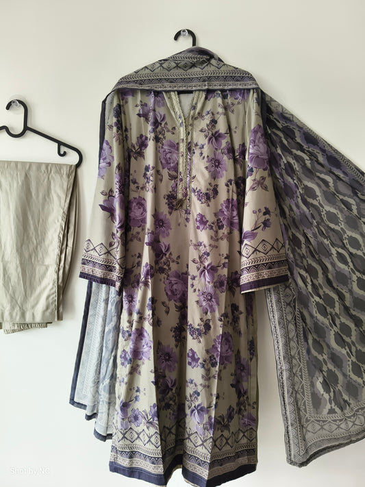 SBC09 PRINTED Casual 3 PIECE SUIT
