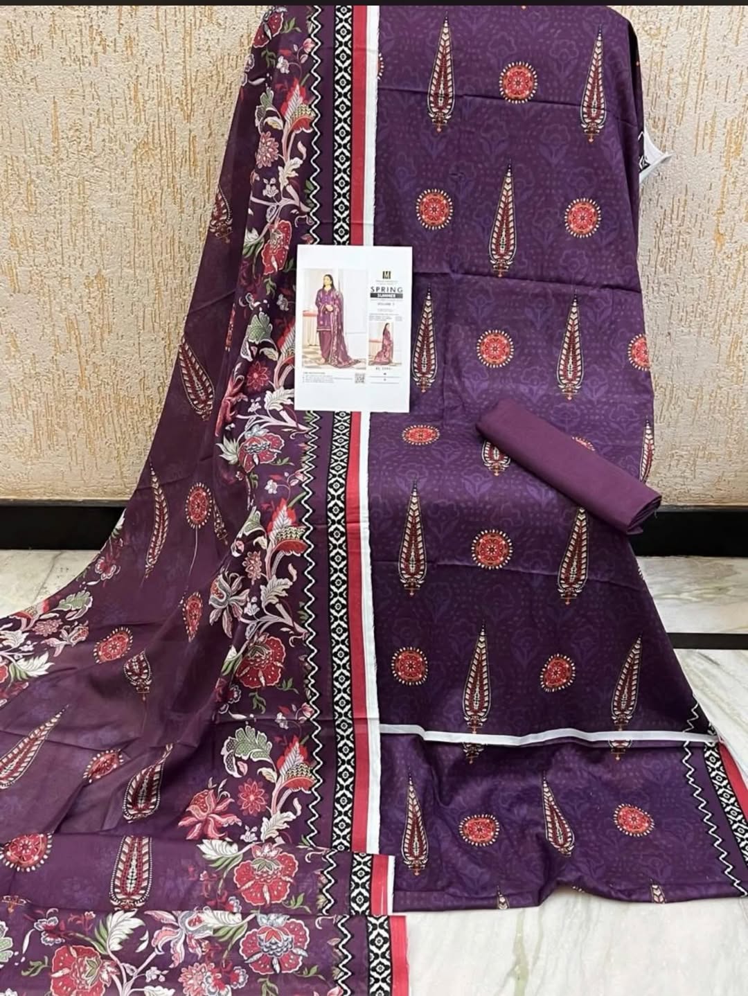 MD04 Printed Lawns 2026 Unstitched Suit