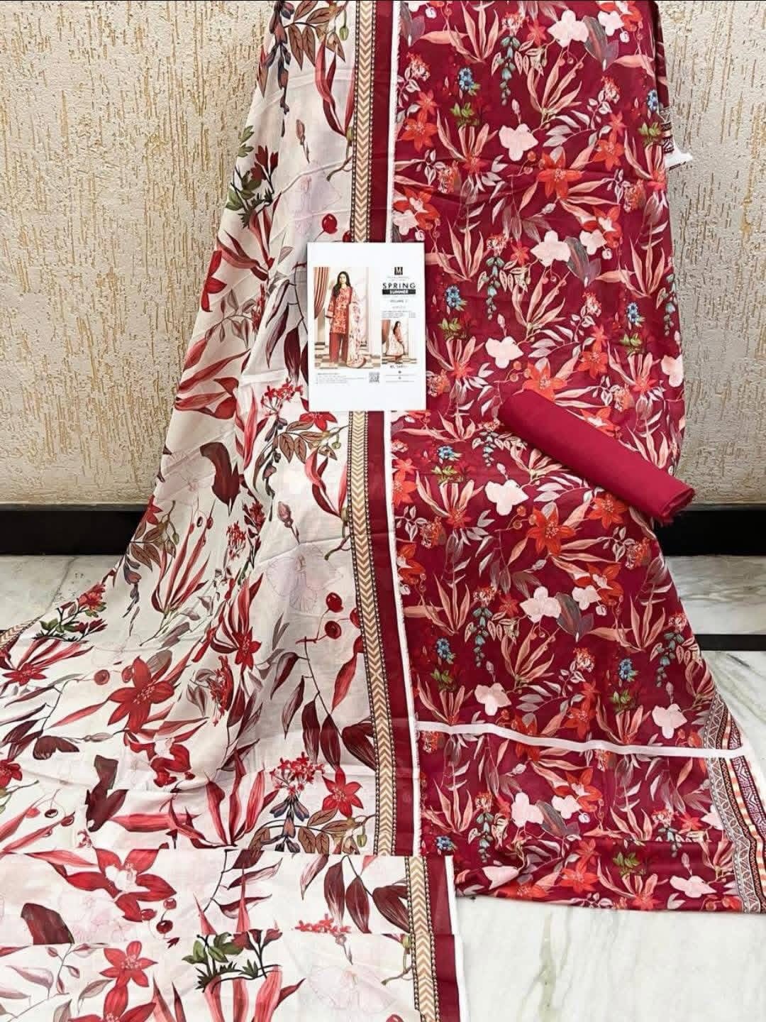 MD03 Printed Lawns 2026 Unstitched Suit