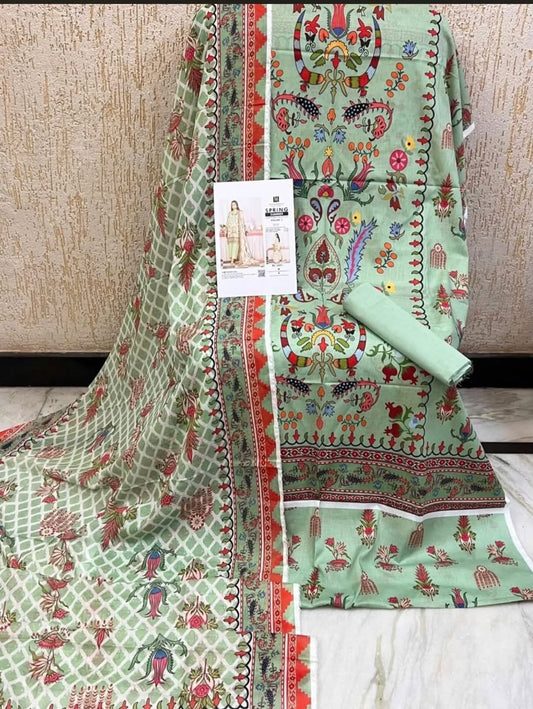 MD07 Printed Lawns 2026 Unstitched Suit