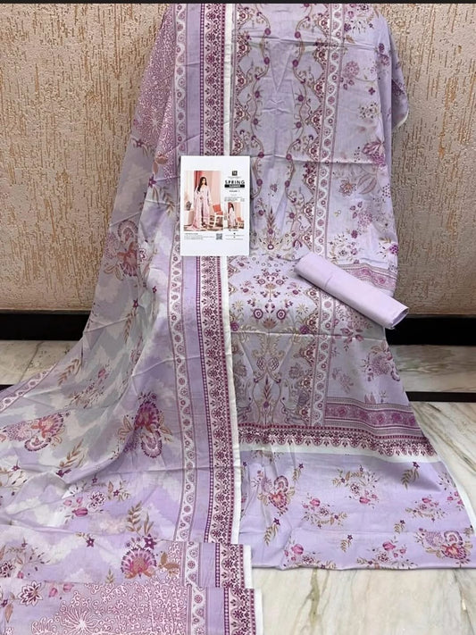 MD09 Printed Lawns 2026 Unstitched Suit