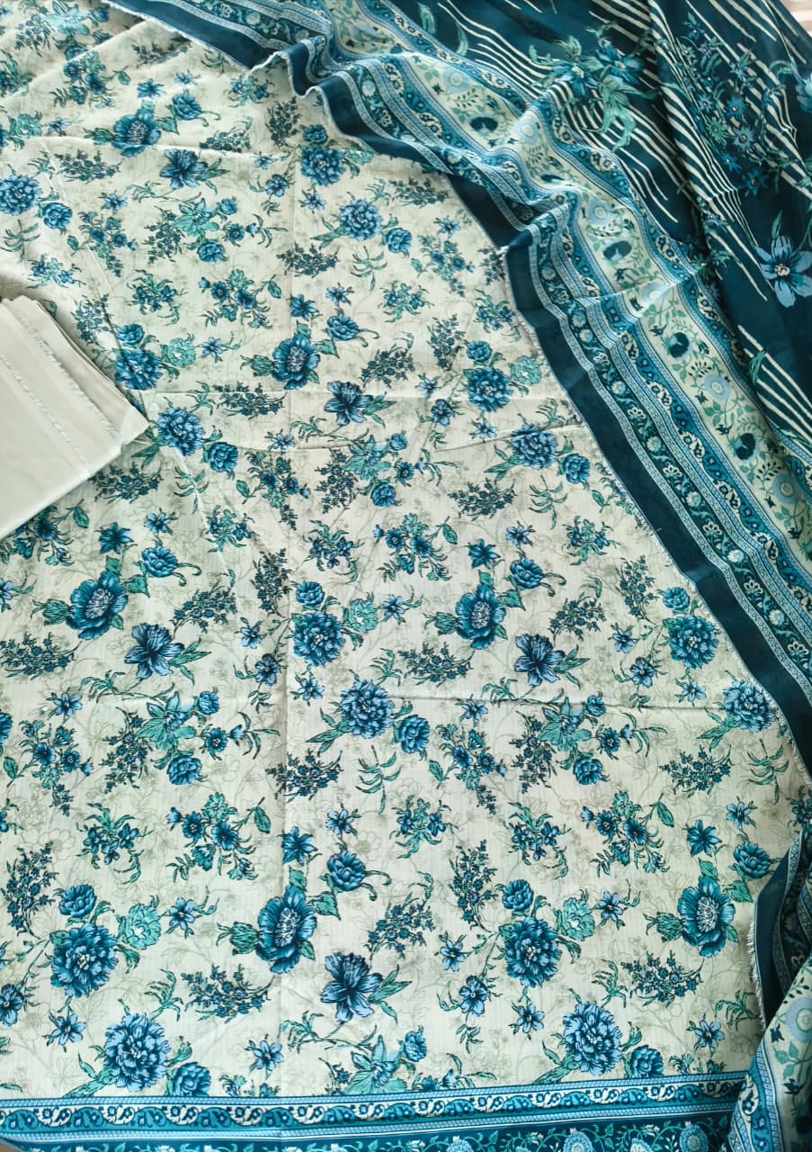 Bin Saeed 14 Printed Lawn Unstitched 3-Piece Suit