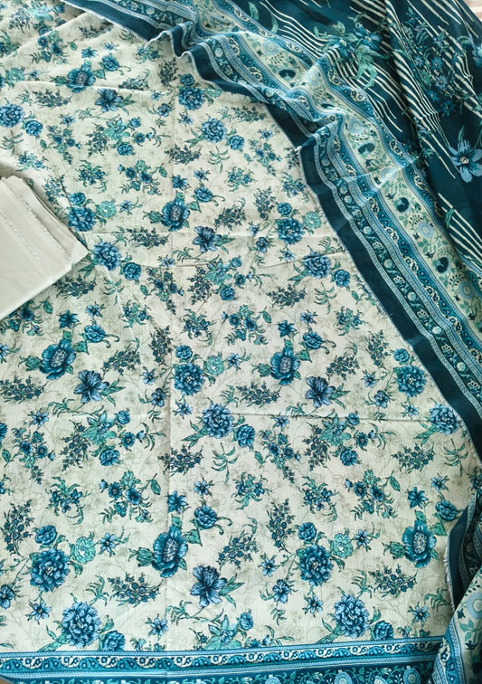 Bin Saeed 14 Printed Lawn Unstitched 3-Piece Suit