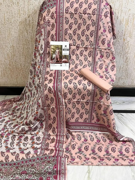 MD03 Printed Lawn Suit | 3 Piece Unstitched Pakistani Lawn Dress with Printed Dupatta