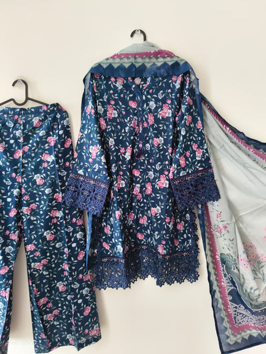 SC02 Sadabahar Festive Co-ord Set with Lawn Dupatta